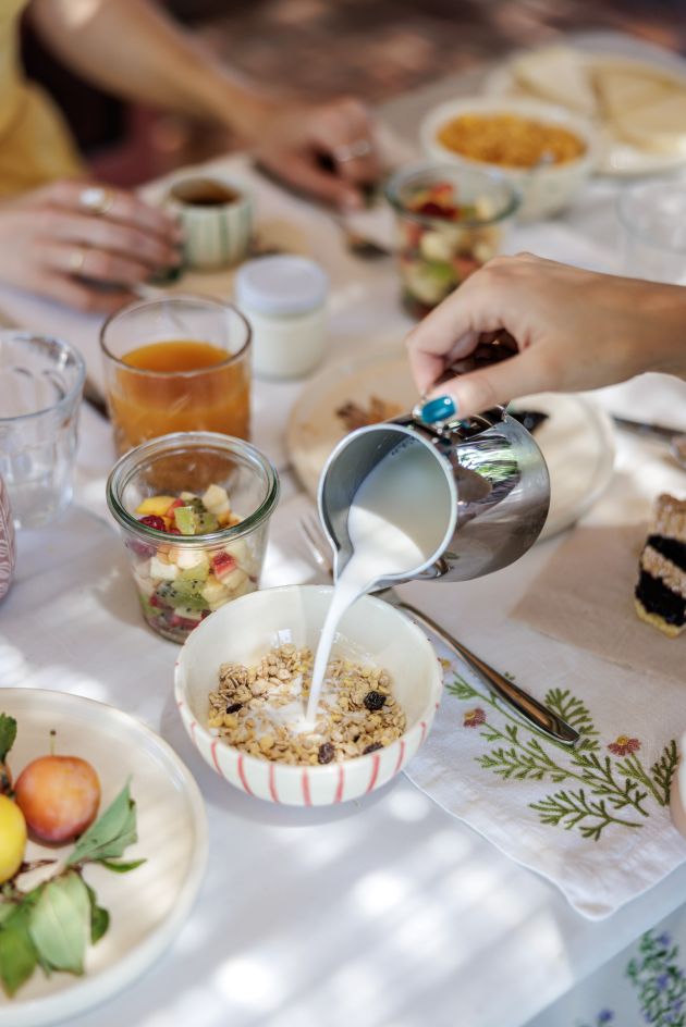 la colazione all'agriturismo terre di Cocomo